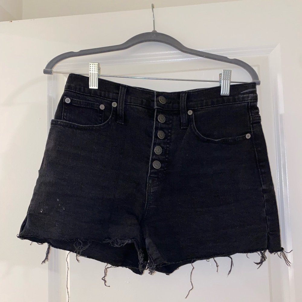 Black madewell shorts, size 26